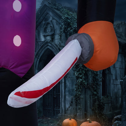 6 FT Halloween Inflatable Headless Skeleton, Blow Up Halloween Skeleton Decoration with LED Lights for Indoor Outdoor