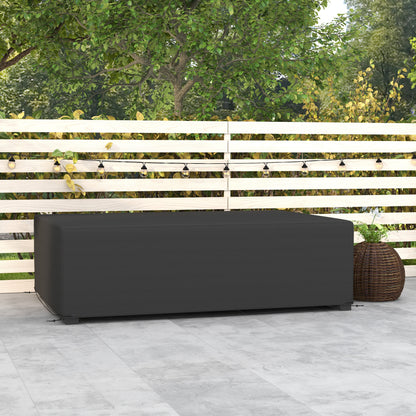 Outdoor Garden Furniture Cover Waterproof, Anti-UV 600D Heavy Duty Oxford Fabric Patio Furniture Cover for Rectangular Sofa T