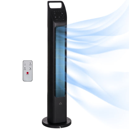 31" Oscillating Tower Fan with Remote Control, 4H Timer, 3 Speed 3 Modes