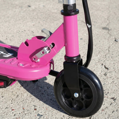 Foldable Electric Kids Scooter, Ride-on for Ages 7-14 Years, Pink