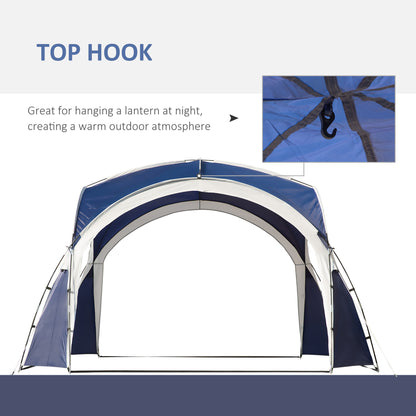 3.5 x 3.5M Camping Gazebo, Outdoor Event Shelter Dome Tent Garden Sun Shelter Patio Spire Arc Pavilion Camp Sun Shade Tent fo