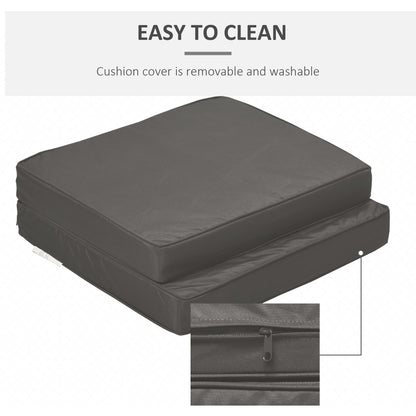 2-Piece Garden Seat and Back Cushion Set, Replacement Cushions for Outdoor Furniture with Seat Cushion and Back Cushion