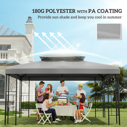 Gazebo Roof Replacement, for 3 x 4m Frames - Light Grey