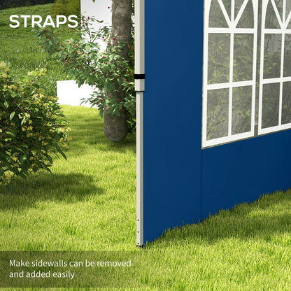 Set of 2 Gazebo Side Panels - Blue