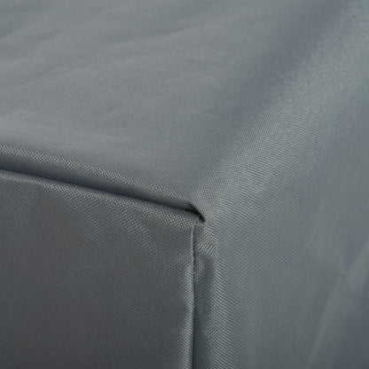 200x73cm Outdoor Garden Rattan Furniture Protective Cover Water UV Resistant Grey