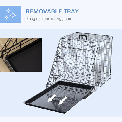 Trapeze Collapsible Dog Pet Travel Box Cage Removable Tray 78 x 47 x 55cm