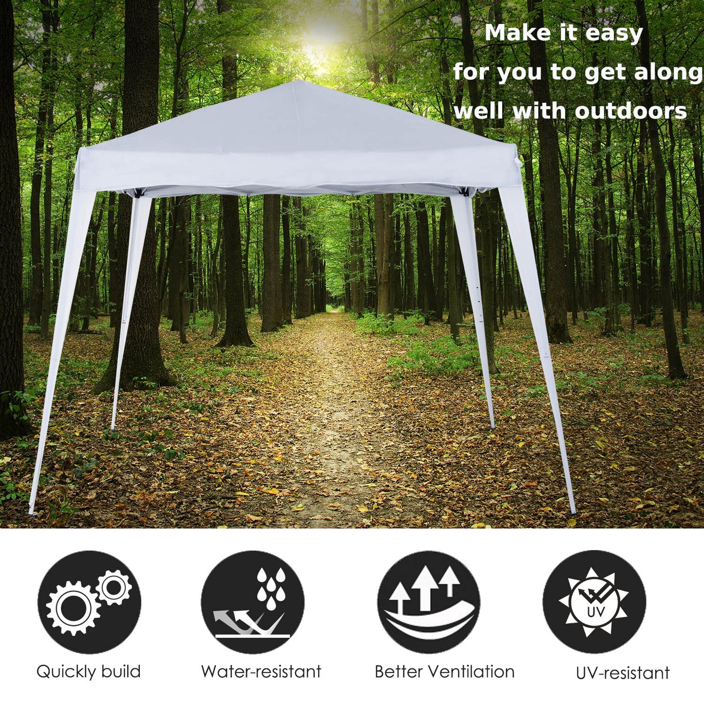 3 M x 3 M Base/ 2.5 M x 2.5 M Top Pop Up Gazebo with Carry Bag