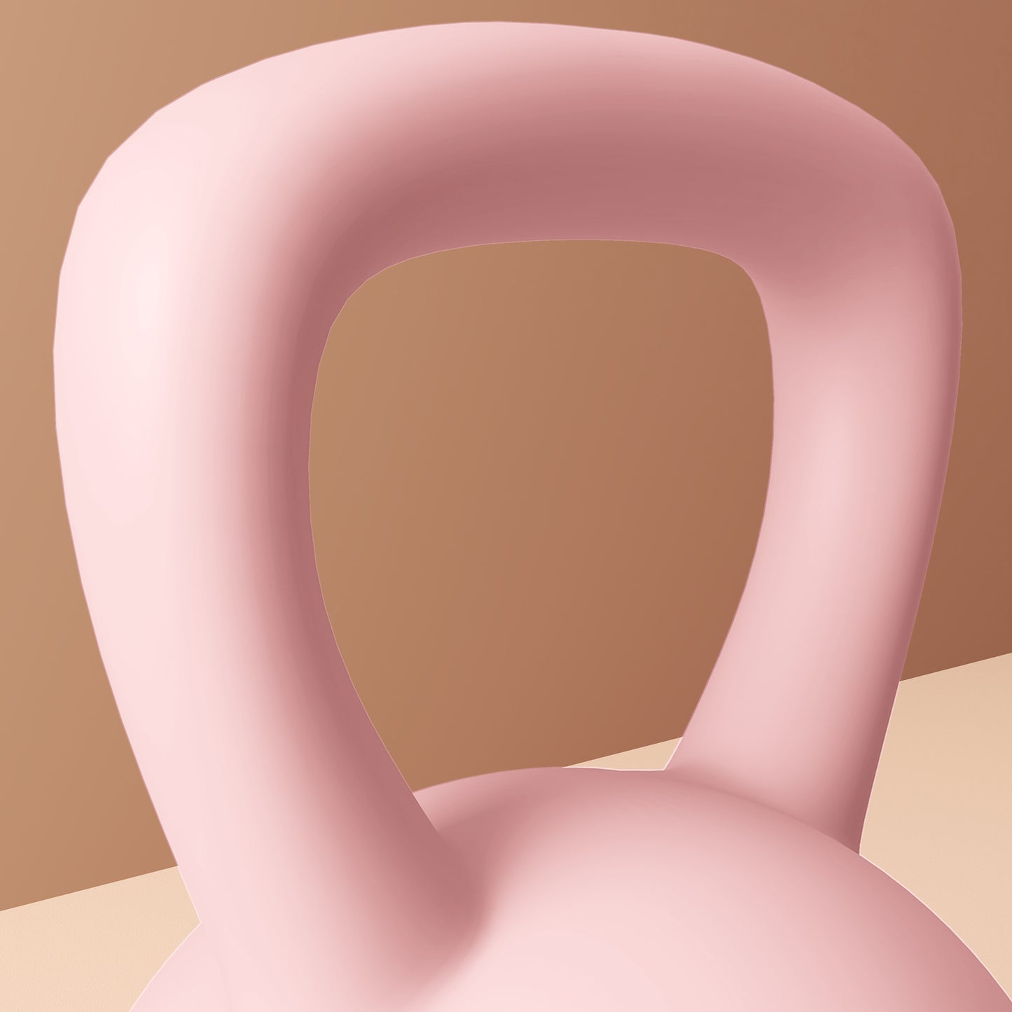 6KG Soft Kettlebell, Kettlebell with Non-Slip Handle for Home Gym, Weight Lifting, Strength Training, Pink/Grey