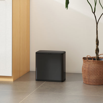 8L Hanging Kitchen Bin, Rubbish bin with Lid and Removable Inner Bucket for Kitchen Cabinet Door, Under Sink, Office