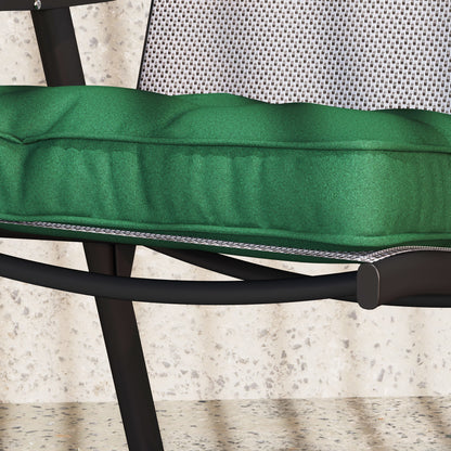 Set of 4 42 x 42cm Outdoor Seat Cushions - Green