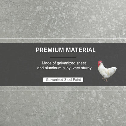 11.5KG Automatic Chicken Poultry Feeder Rat Proof Treadle Self Opening with Galvanized Steel and Aluminium
