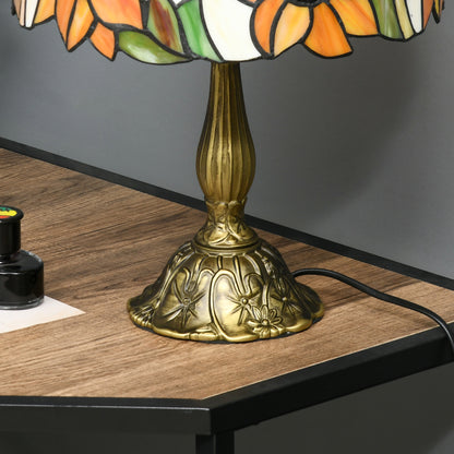 Tiffany Stained Glass Table Lamp, Handmade Antique Bedside Lamp for Bedroom, Living room, Home, Nightstand