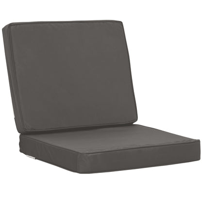 2-Piece Garden Seat and Back Cushion Set, Replacement Cushions for Outdoor Furniture with Seat Cushion and Back Cushion