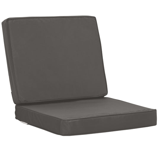2-Piece Garden Seat and Back Cushion Set, Replacement Cushions for Outdoor Furniture with Seat Cushion and Back Cushion