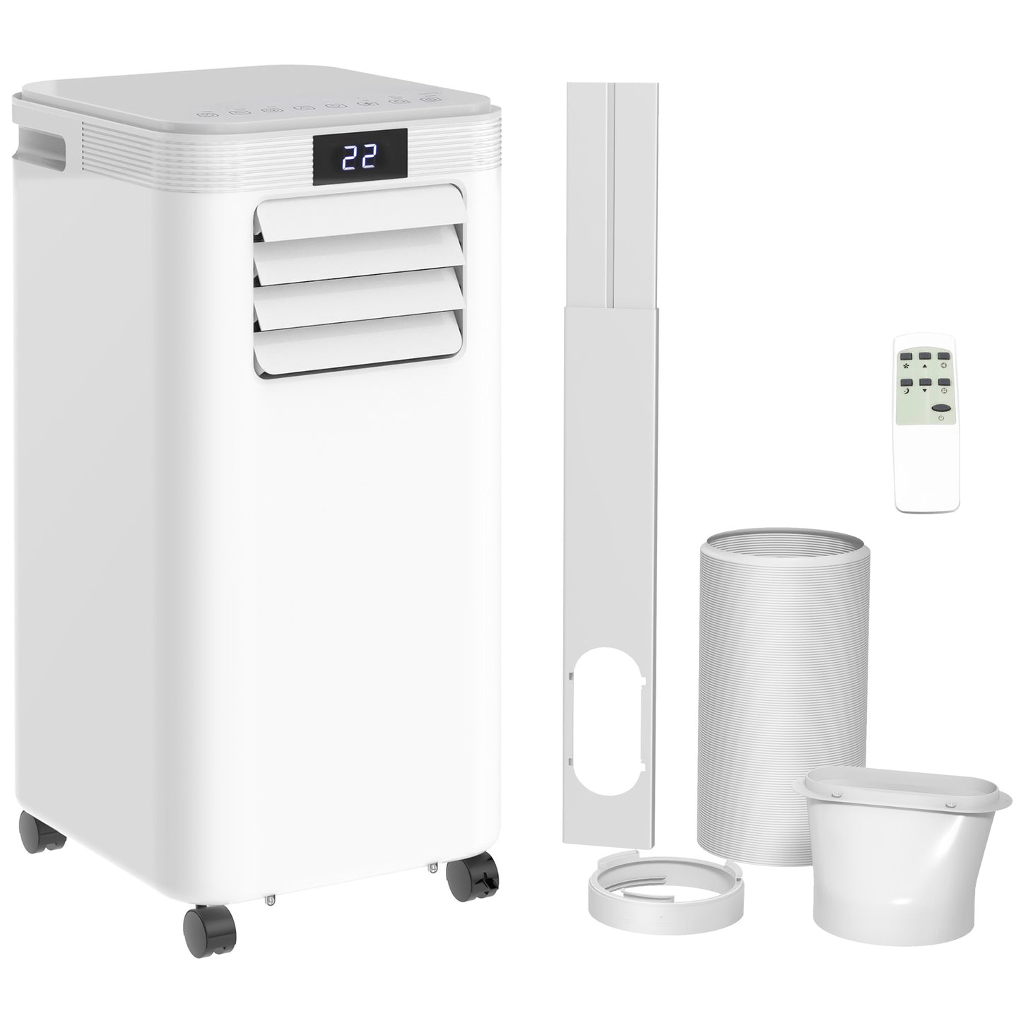 8000 BTU Air Conditioning Unit, 3-in-1 Portable Air Conditioner, Dehumidifier, Cooling Fan with Remote Control