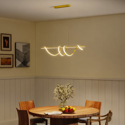 Pendant Light with 3 Colour Temperatures - Gold Tone