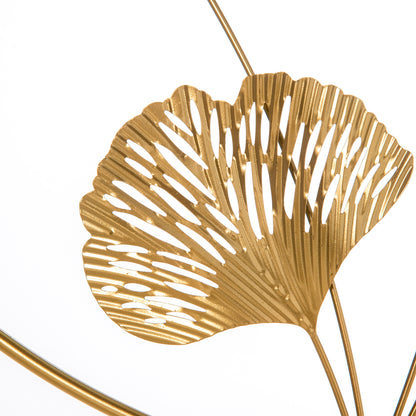 Large Metal Wall Art, Modern Hanging Wall Sculpture with Unique Multi-leaf Design