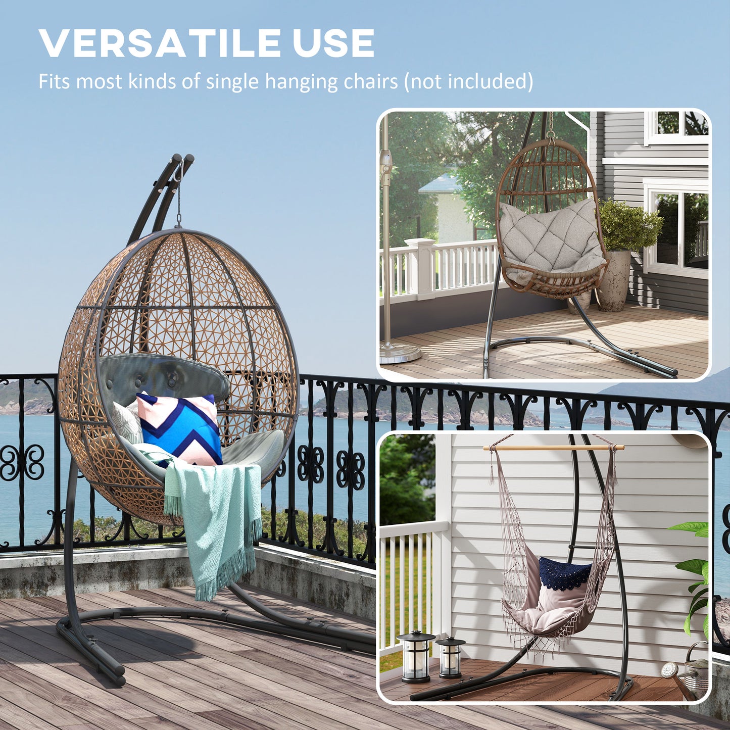 Hammock Chair Stand Only, Hanging Chair Stand with Extra Large Base