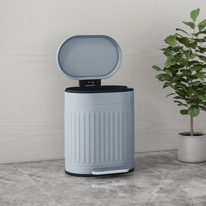 20L Metal Kitchen Bin, with Soft-Close Lid - Grey