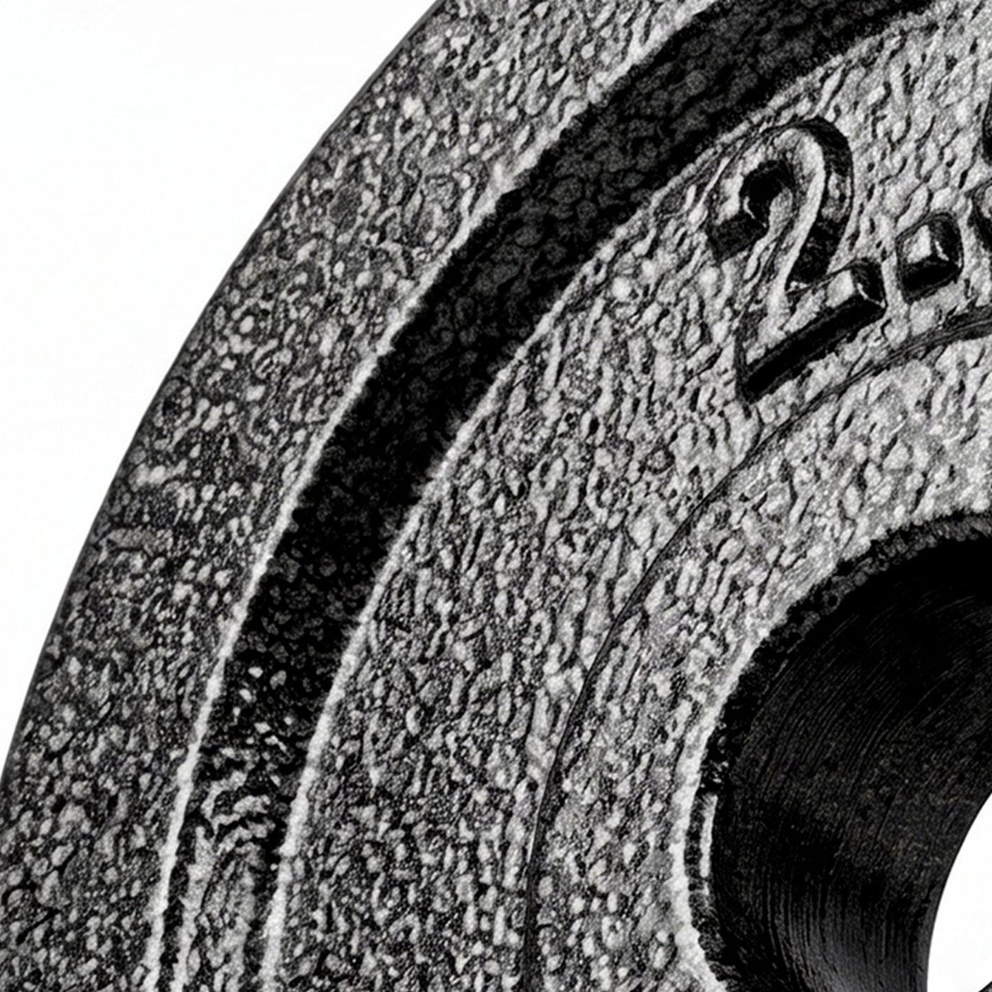 Weight Plates Set, 1"/2.5cm Weight Disc Pair, 4 x 2.5kg Metal Dumbbell/Barbell Plates for Home Gym