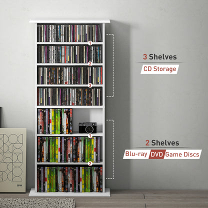 360 CD Storage Unit - White
