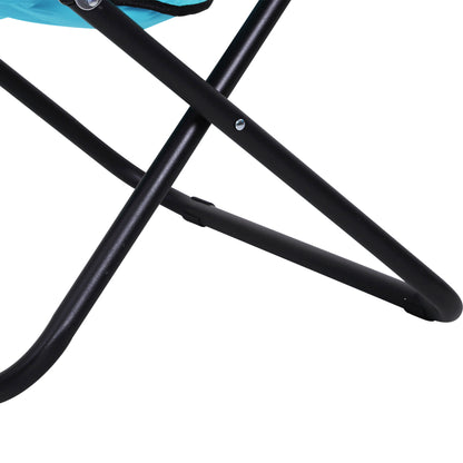 Camping Moon Chair, Portable Folding Camping Chair for Adults with Wide Padded Oxford Seat for Outdoor Camp, Travel, Fishing
