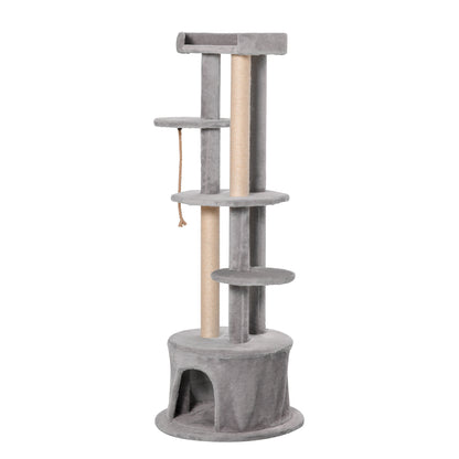 Cat Tree for Indoor Cats Kitten Tower Multi-level Activity Centre Pet Furniture with Scratching Post Condo Hanging Ropes Plus