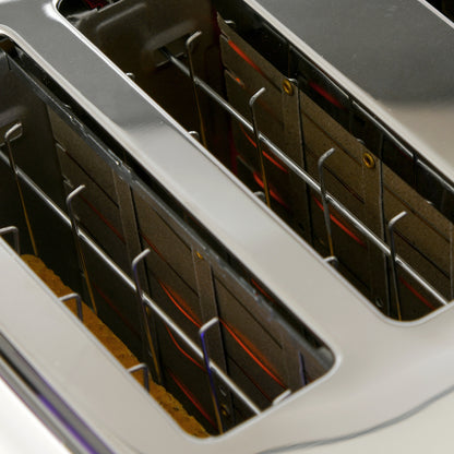 Four-Slice Honeycomb Toaster - White