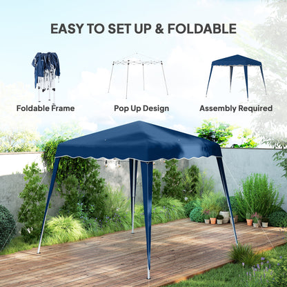 3 M x 3 M Base/ 2.5 M x 2.5 M Top Pop Up Gazebo, 2 Person Setup Instant with Carry Bag