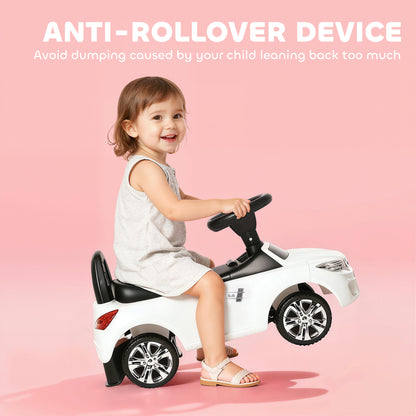 Ride on Car Baby Toddler Walker Foot to Floor Sliding Car Slider, White