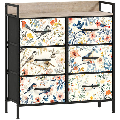 6-Drawer Chest of Drawers - White