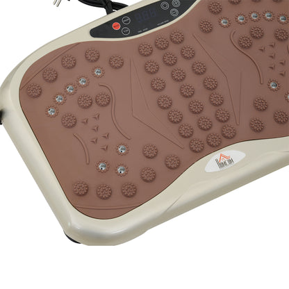 Vibration Plate Exercise Machine, Quiet Vibrating Plate for Weight Loss and Lymphatic Drainage with Resistance Bands