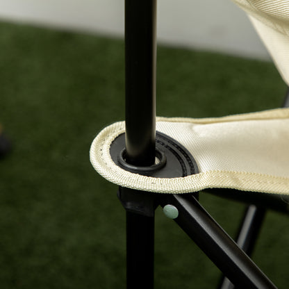 Camping Chair, Lightweight Folding Chair with Carrying Bag and Storage Pocket, for Festivals, Fishing, Beach and Hiking