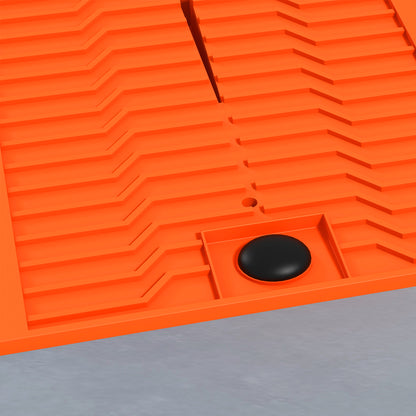 2 PCs Car Ramps Heavy Duty 2.5 Ton Motorhome Levelling Ramps, Plastic Garage Workshop Car Lift