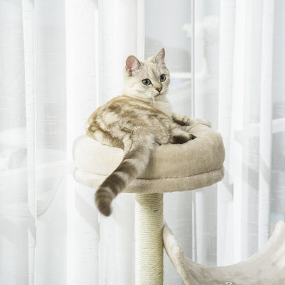 Cat Tree for Indoor Cats Kitten Pet Scratching Post Perch Activity Center Scratcher Climb Post Play House Arch with Tunnel 10