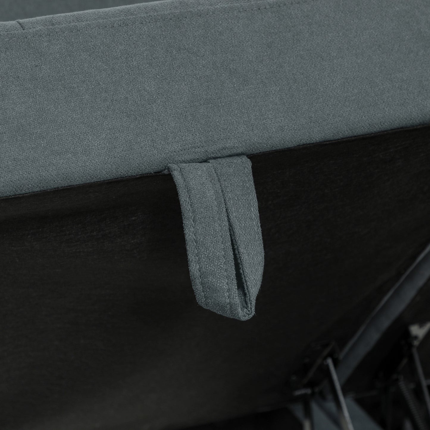 'L' Shape Modular Sofa, with Storage - Dark Grey