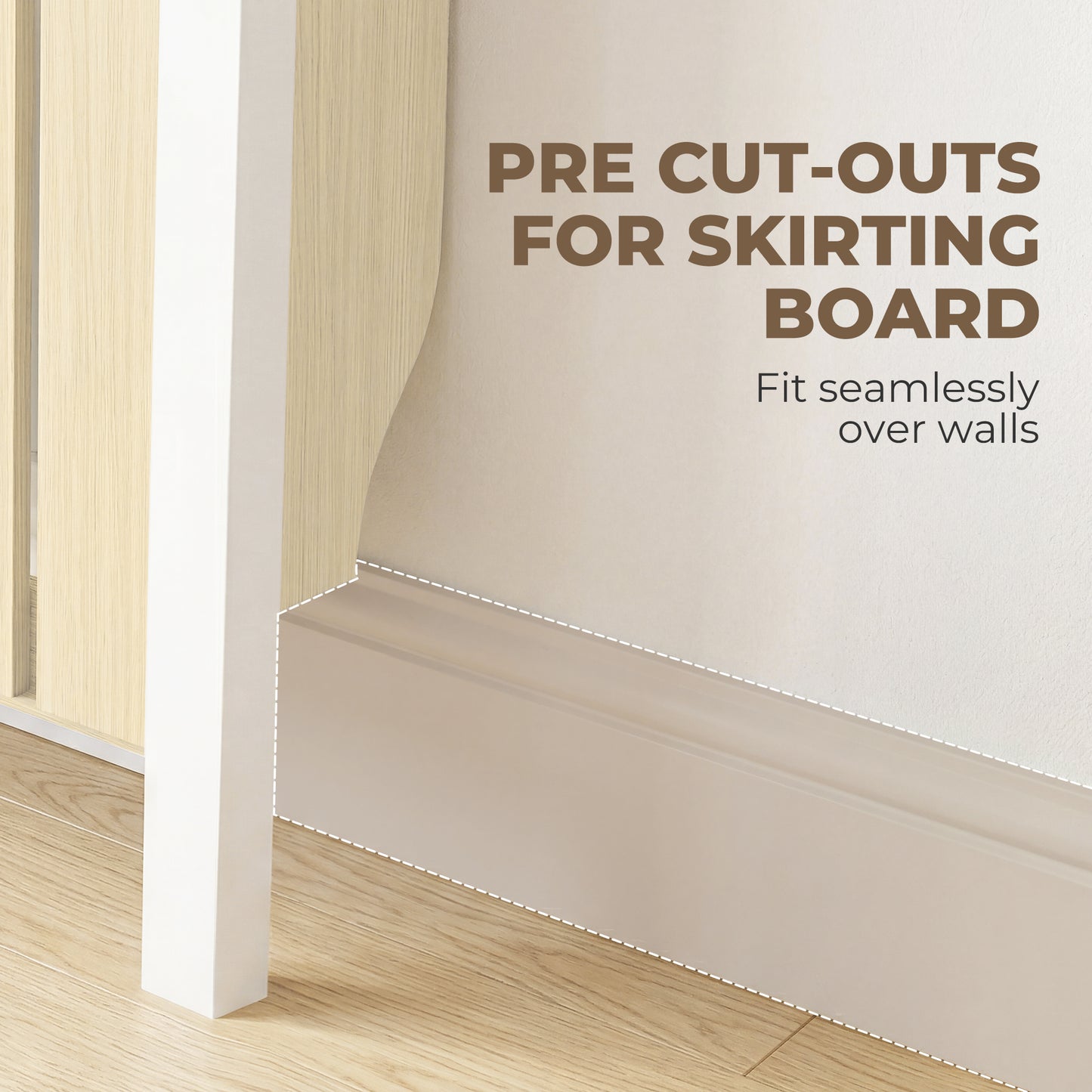 93 x 88.5cm Rustic-Look Radiator Cover - Oak