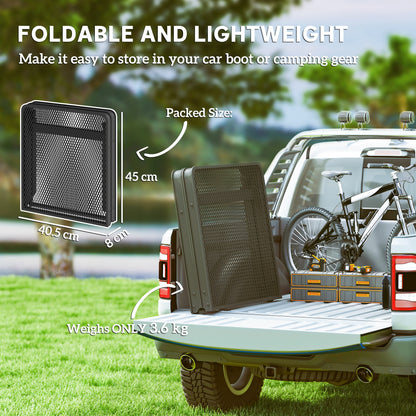 3 ft Folding Camping Table w/ Adjustable Heights, Portable Lightweight Outdoor Folding Picnic Table