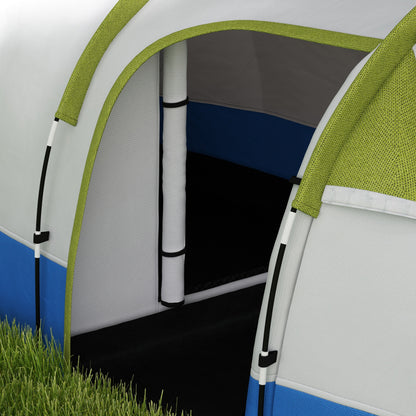 Two Man Two-Room Tent, with Porch and Accessories - Green