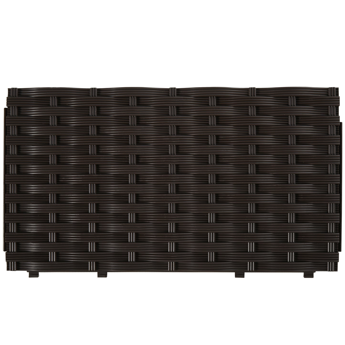 26L Garden Raised Bed Elevated Patio Flower Plant Planter Box PP Vegetables Planting Container, Brown