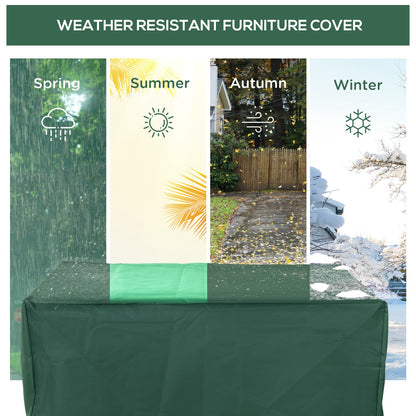 Outdoor Garden Furniture Cover Waterproof, Anti-UV 600D Heavy Duty Oxford Fabric Patio Furniture Cover for Rectangular Sofa T