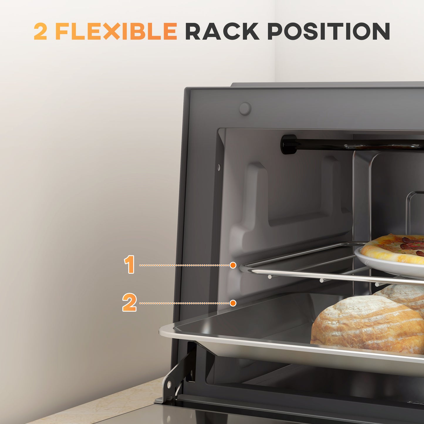 Mini Oven, 9L Countertop Electric Grill, Toaster Oven with Adjustable Temperature, Timer