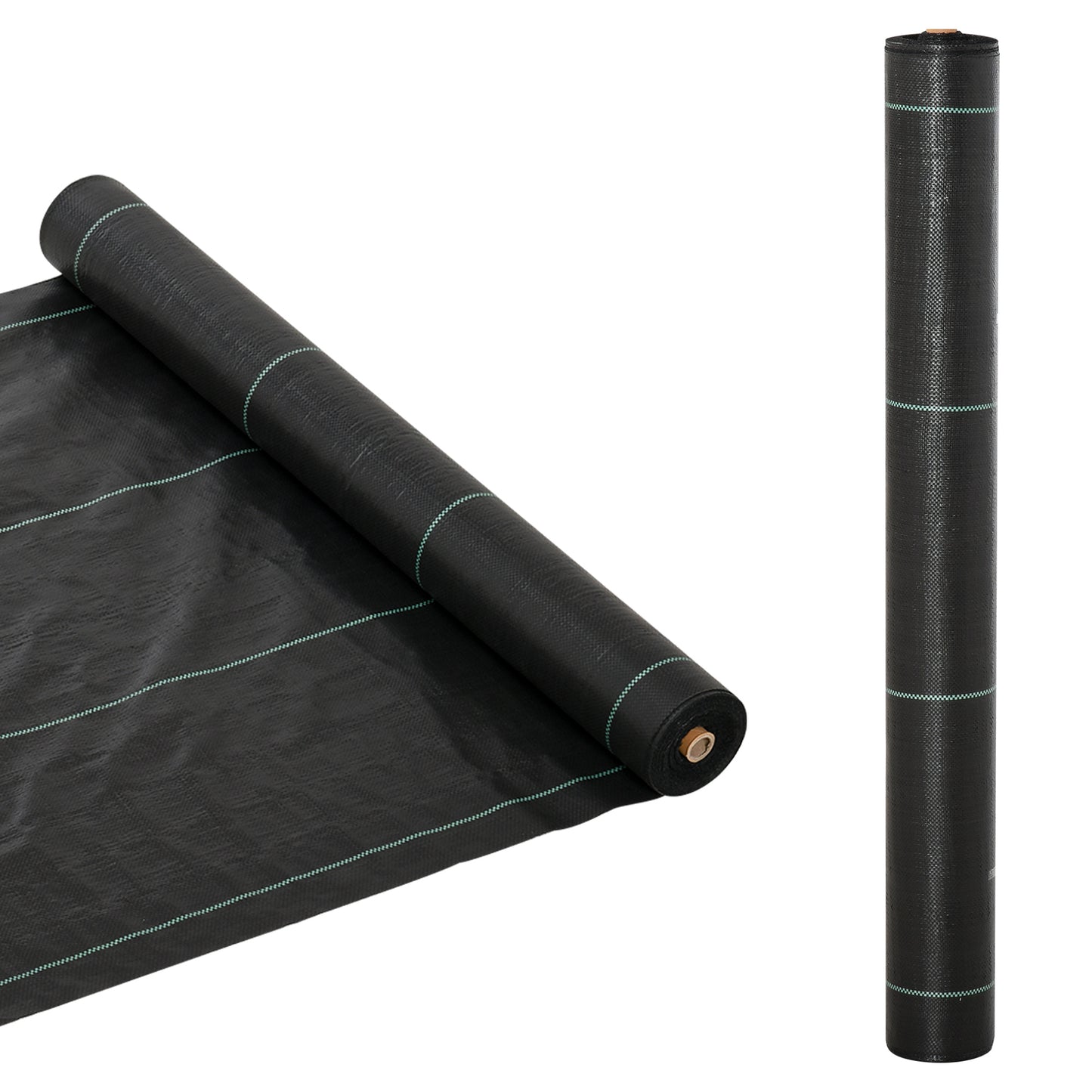1m x 50m Weed Control Membrane, Heavy Duty Weed Control Barrier Fabric, 100gsm Ground Cover for Patios, Garden