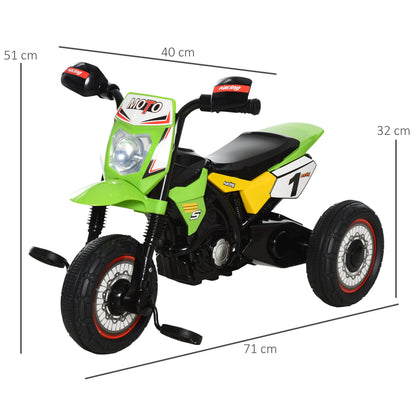 Trike for Kids, Toddler Pedal Motorcycle, Kids Ride On Tricycle Early Learning w/ Music Lights Handlebar Stickers Exercise Bo