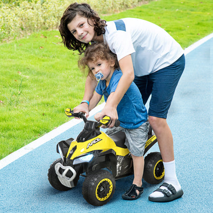 No Power Ride on Car Toddler Kids Walker Foot To Floor Slider w/ Music Lights for 18 - 36 Months Yellow