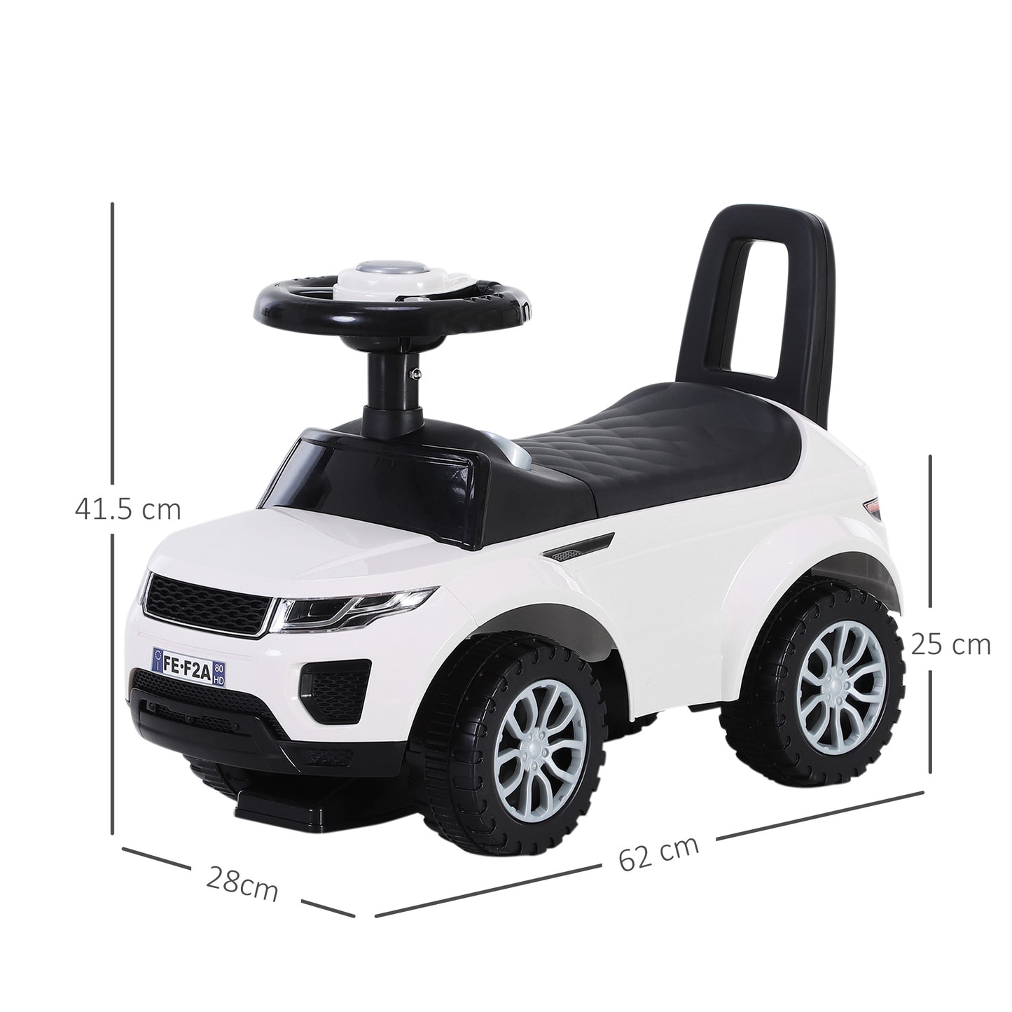 3-in-1 Ride On Car Foot To Floor Slider Toddler w/ Horn Steering Wheel NO POWER Manual Under Seat Storage Secure Design for 1