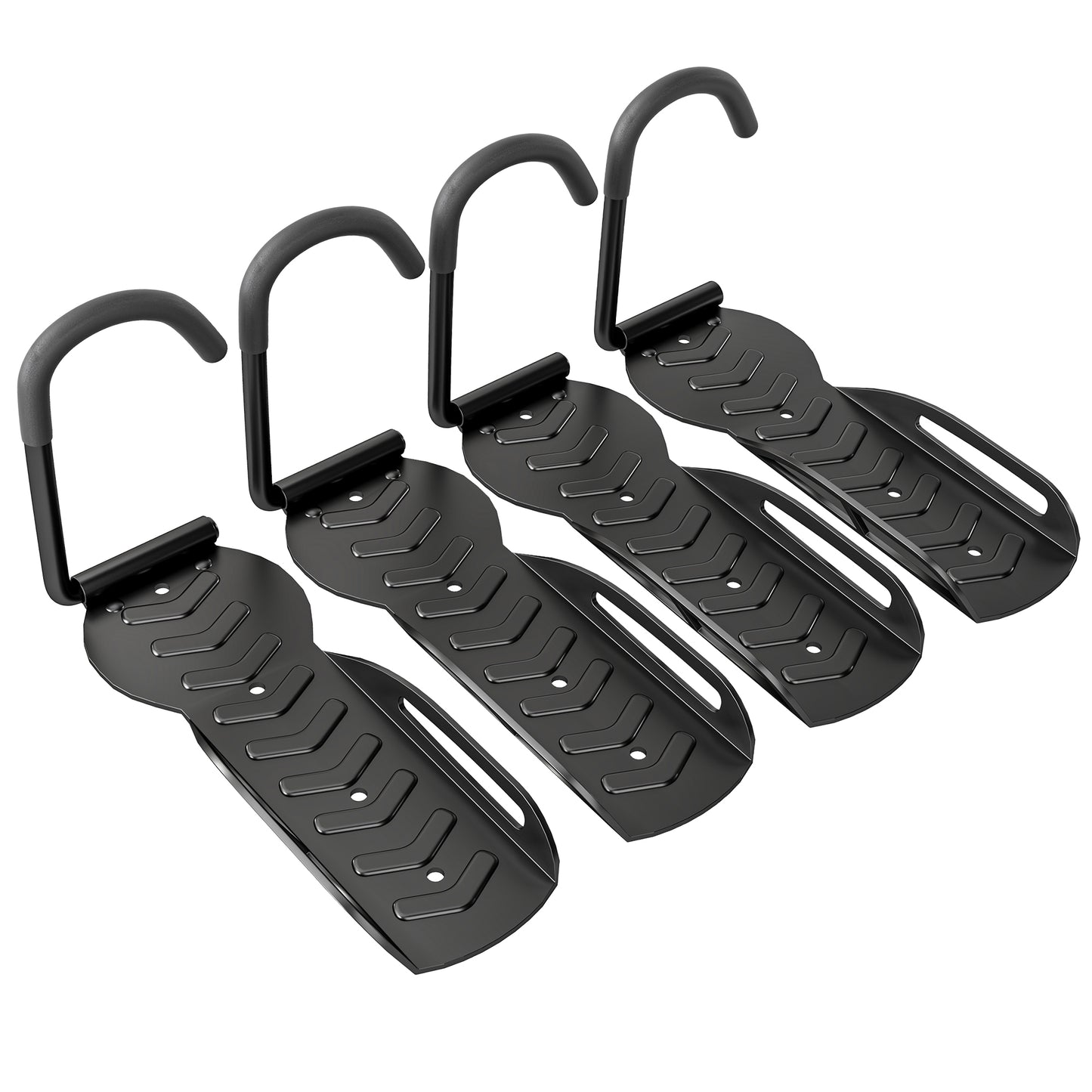 4 Pack Bike Rack, Wall Mounted Bicycle Hanger Hook, Foldable Garage Bike Wall Rack