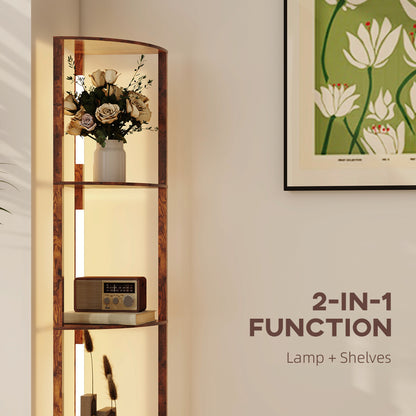 4-Tier Corner Floor Lamp