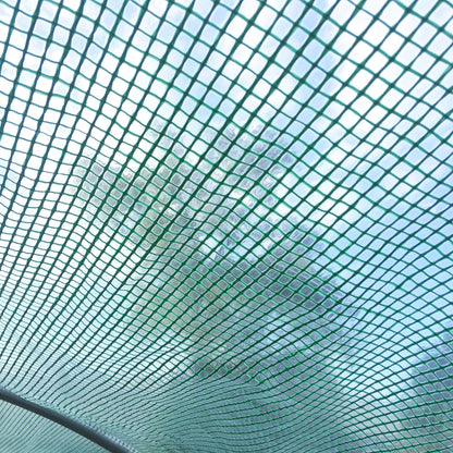 Large Polytunnel Walk In Greenhouse, Plant Gardening Tunnel Green House with Metal Hinged Door