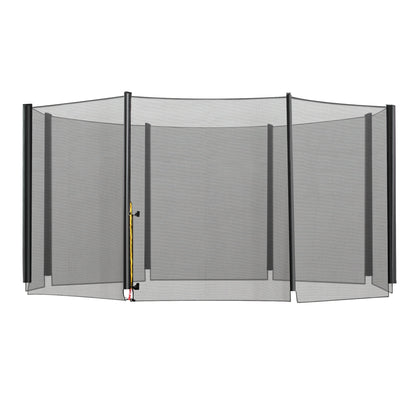 13ft Trampoline Net Replacement Safety Net Enclosure Net Spare w/ 8 Poles